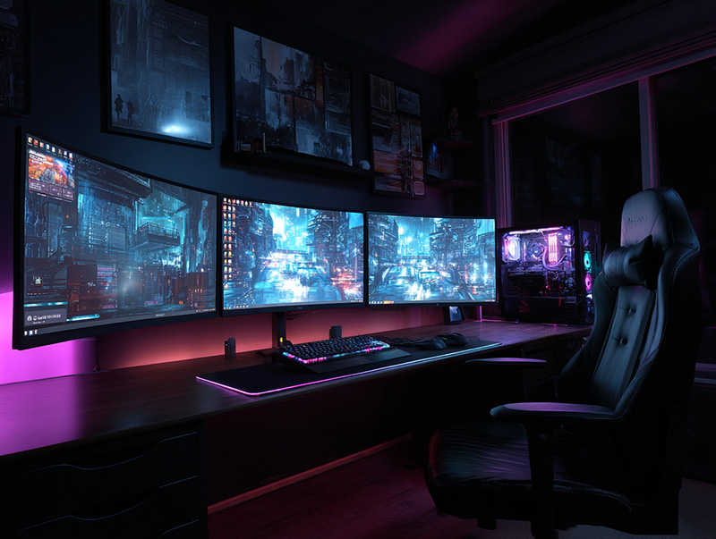 Grafik eines Gaming Setups
